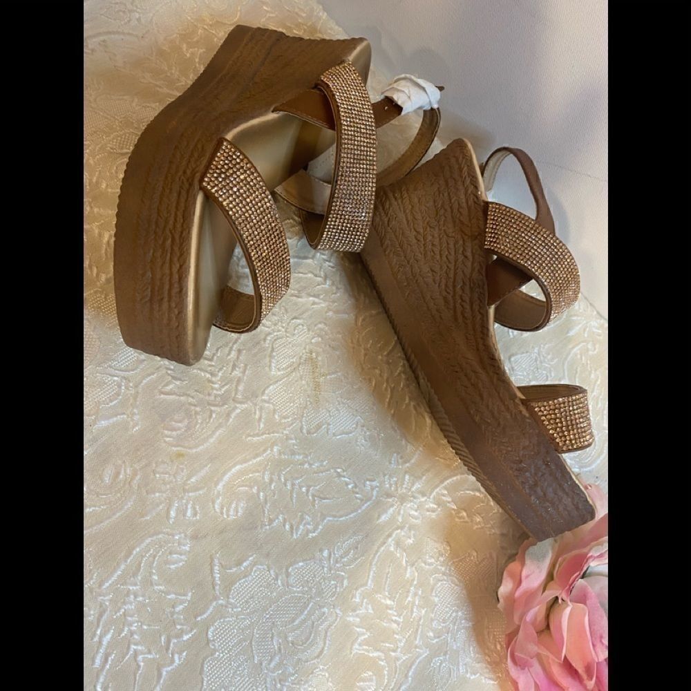 💥Refresh Rhinestone Embellished Wedge Sandals - Picture 12 of 12